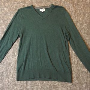 V-Neck Sweater Dark Green